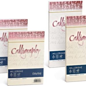 KUVERTE Calligraphy MILLERIGHE AVORIO 11X22 100gr1/25
